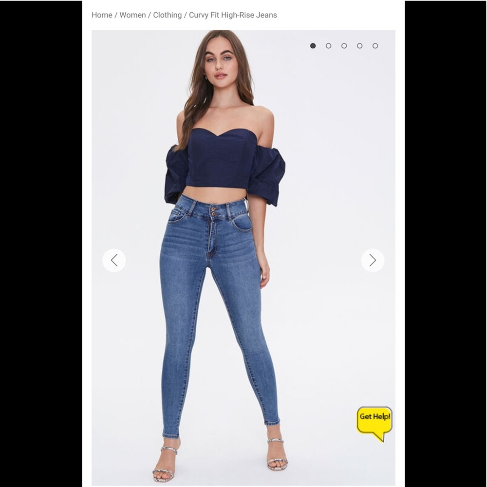 Curvy Fit High Rise Jeans